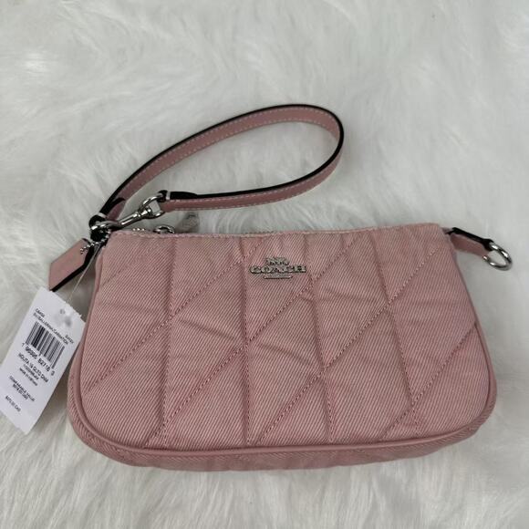 COACH Nolita 19 In Quilted Denim/Sv/Ballerina/Carnation CBK58 NWT - Picture 2 of 10